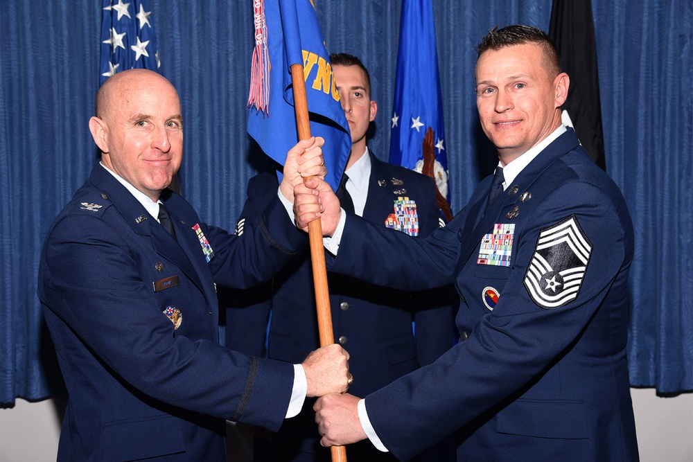 Chief Master Sgt. Woodin assumes command