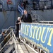 DSD boards the USS Stout