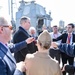 DSD conducts a press gaggle aboard the USS Stout