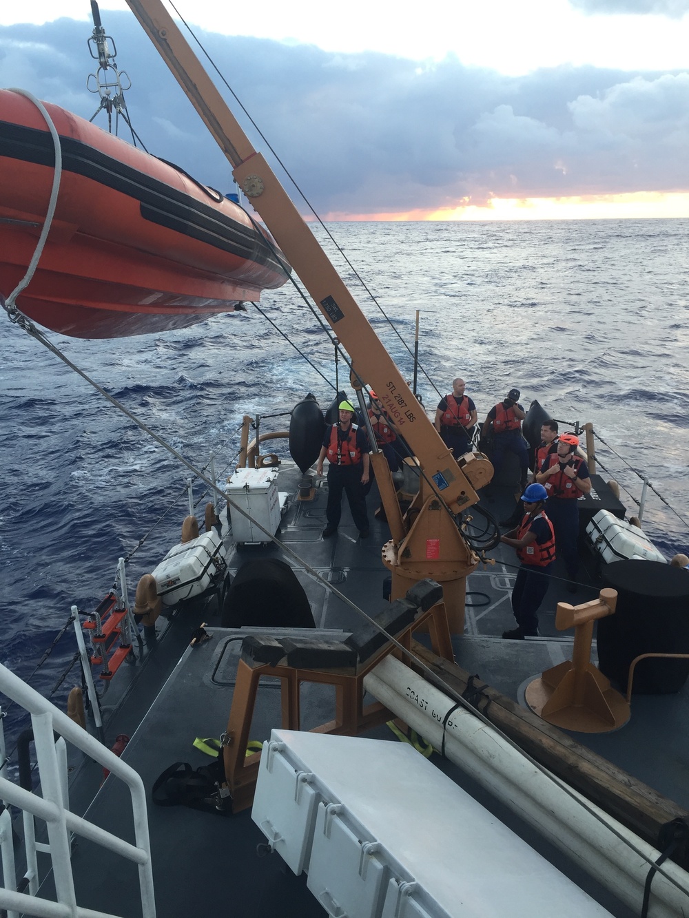 USCGC Galveston Island conducts fisheries boardings in Pacific Ocean