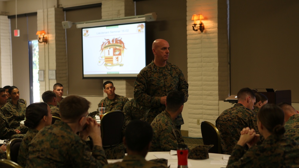 Grass roots leadership: 1st MLG conducts lieutenant seminar