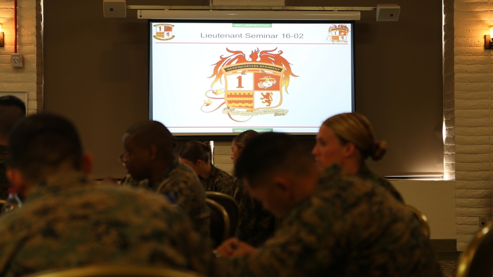 Grass roots leadership: 1st MLG conducts lieutenant seminar