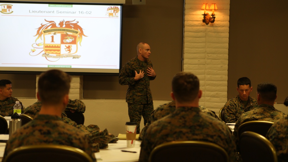 Grass roots leadership: 1st MLG conducts lieutenant seminar