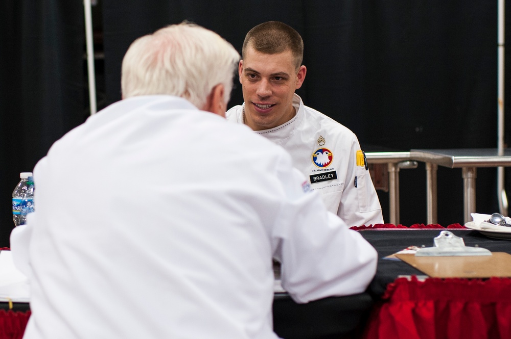 Bradley earns a commendable for U.S. Army Reserve Culinary Arts Team