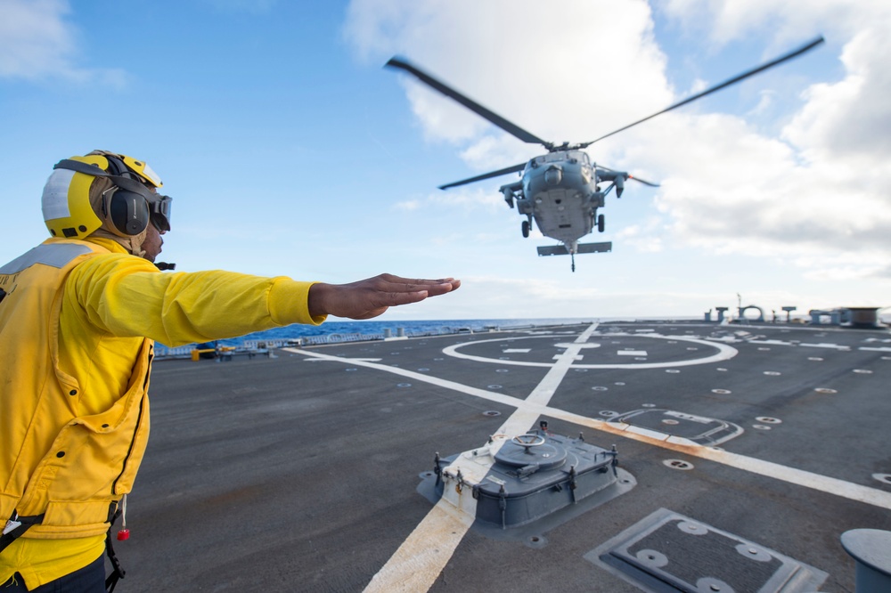 USS Benfold action