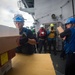 USS Mobile Bay replenishment at sea