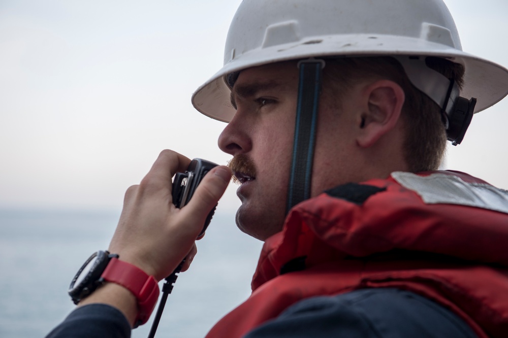 USS Anzio small boat operations