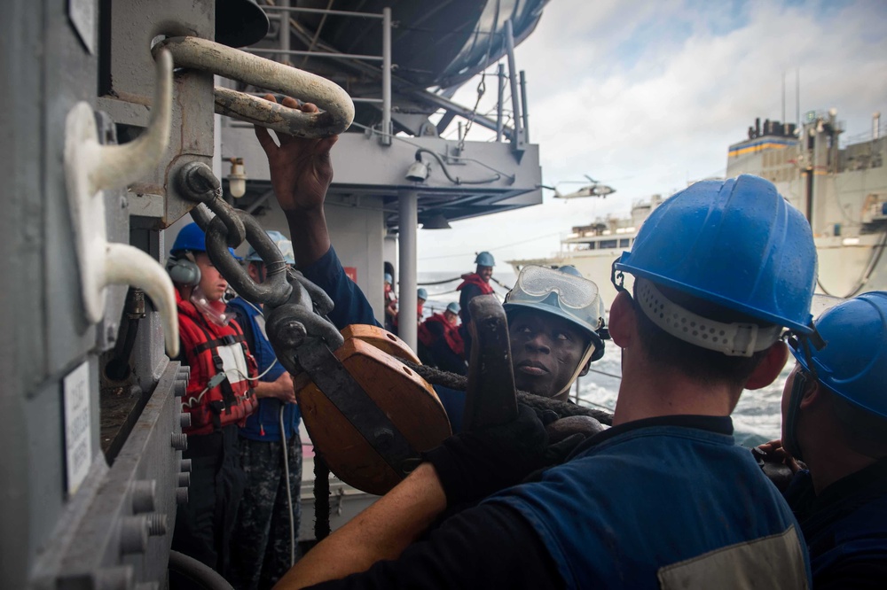 USS Mobile Bay action