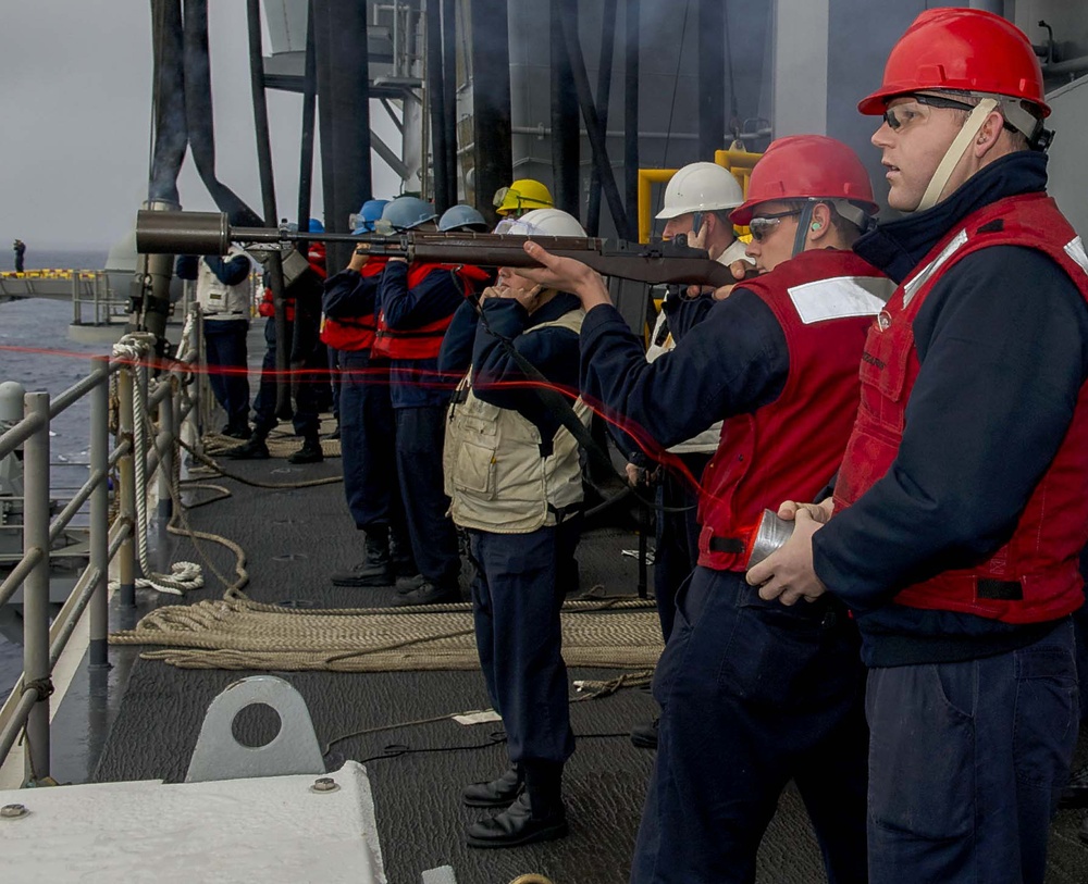 Fueling at sea aboard USS Makin Island