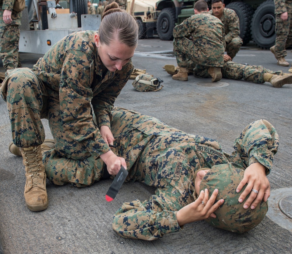 Emergency medical training drill