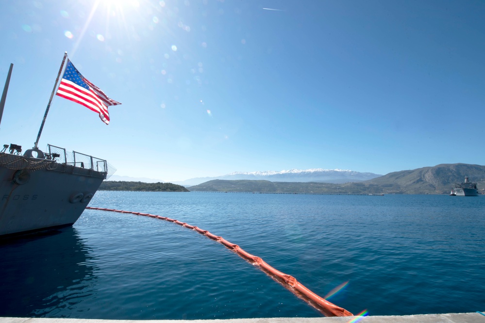 USNS Kanawha (T-AO 196) arrives in Souda Bay