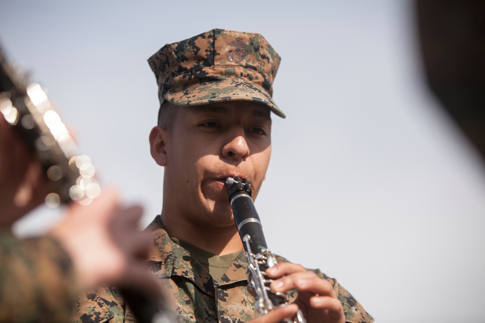 2nd MAW Band prepares for upcoming parade