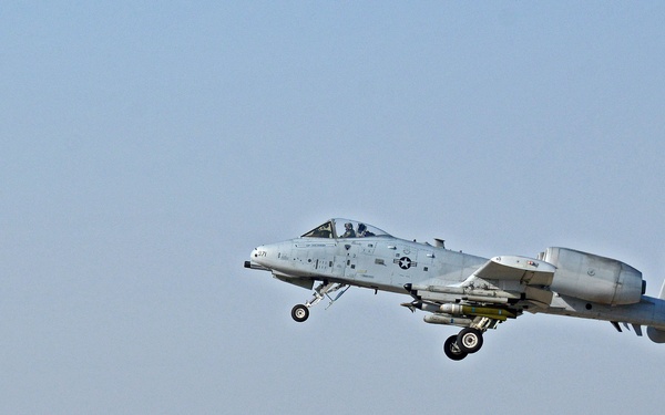 A-10s take off for first time for BM 16-01