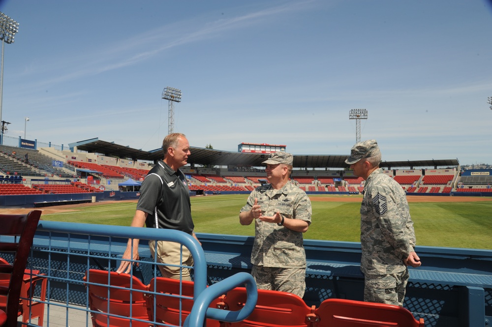 Baseball a grand slam for base, community relations