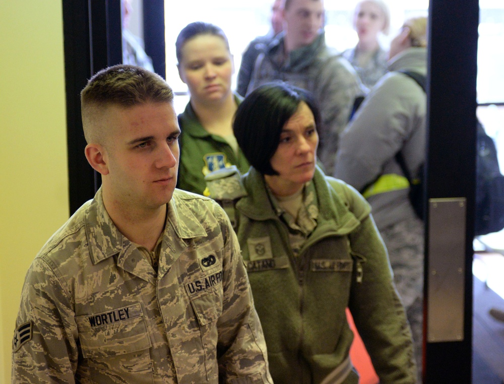 U.S. Airmen train to mobilize