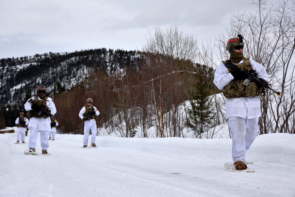 Snowshoe training in Norway