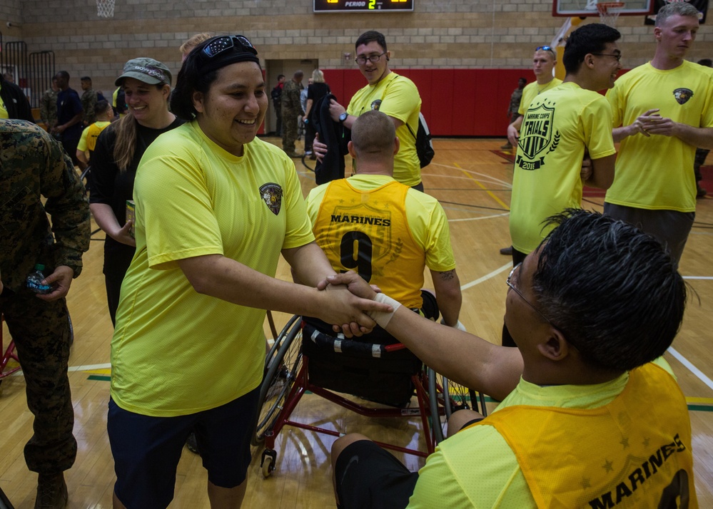 2016 Marine Corps Trials Wheelchair Basketball Competition