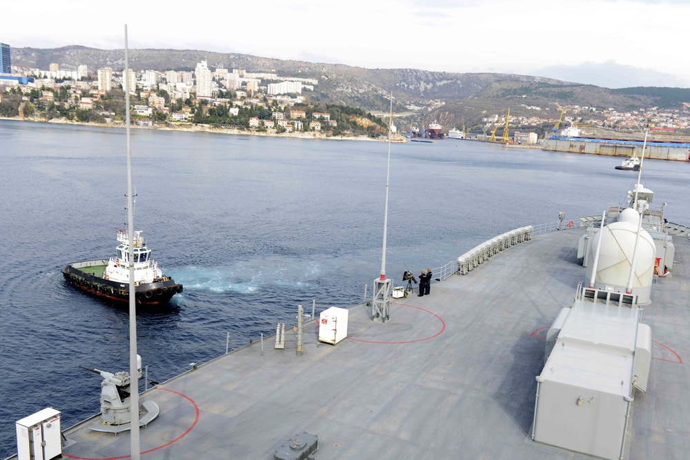 USS Mount Whitney in Rijeka, Croatia