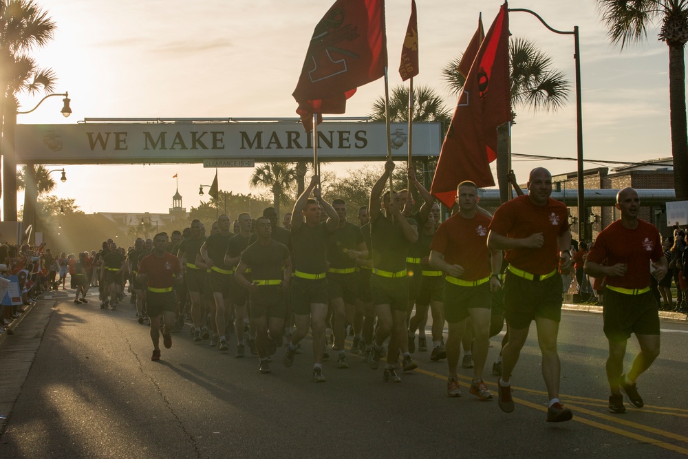 Motivation run pumps up Parris Island’s newest Marines