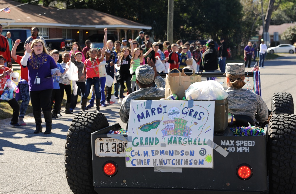 Keesler participates in Mardi Gras festivities