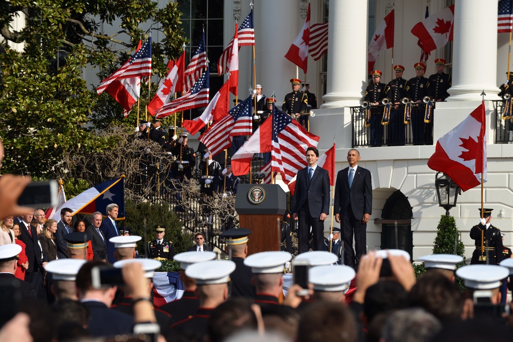 President Obama Welcomes Canadian Prime Minister Justin Trudeau to Washington D.C.