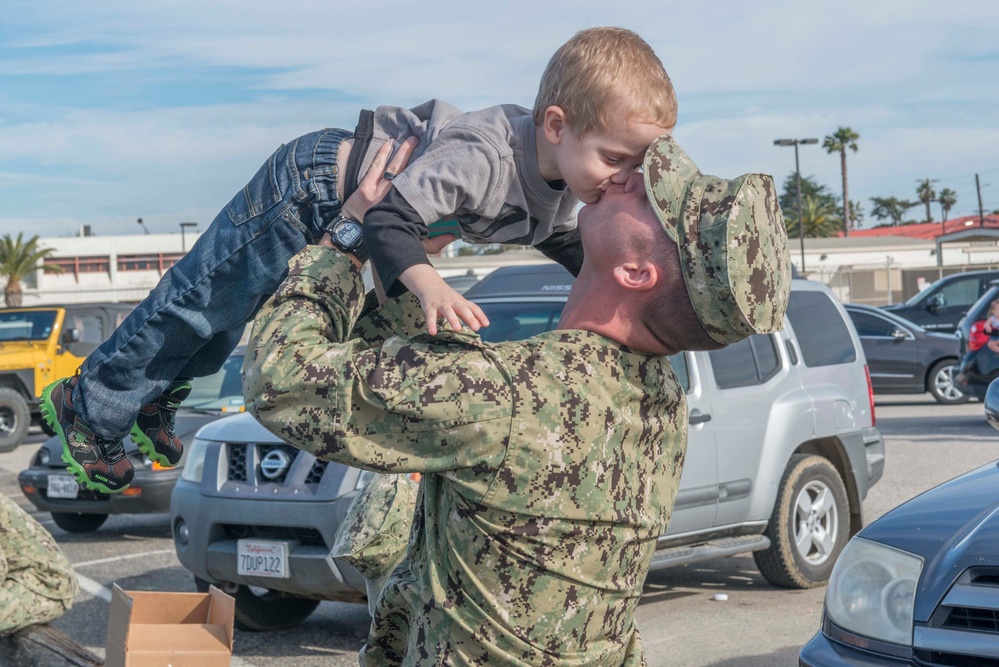 NMCB 4 departs for the Pacific