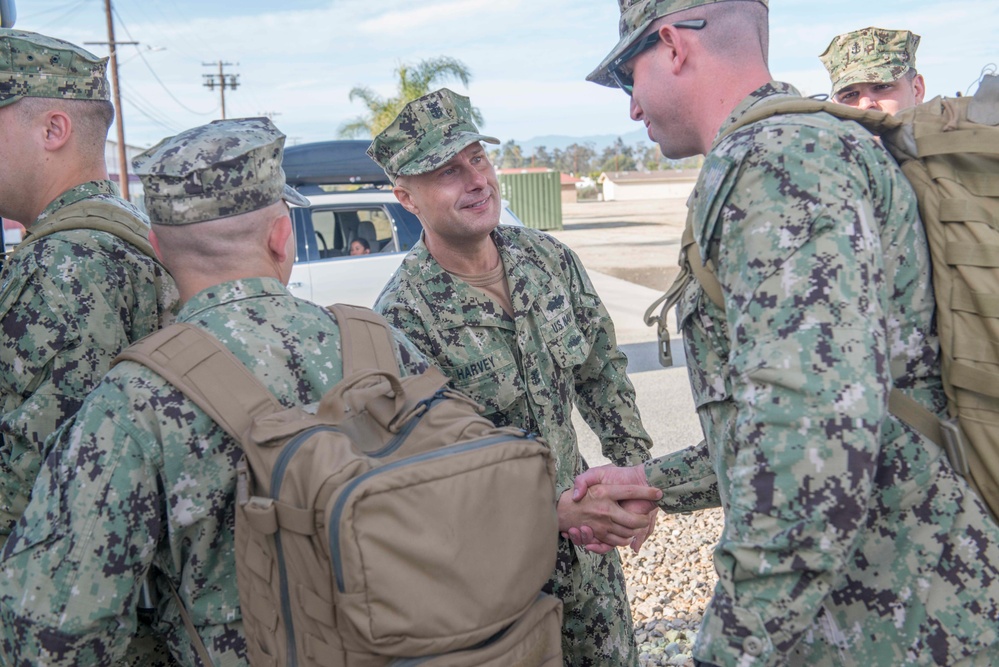 NMCB 4 departs for the Pacific