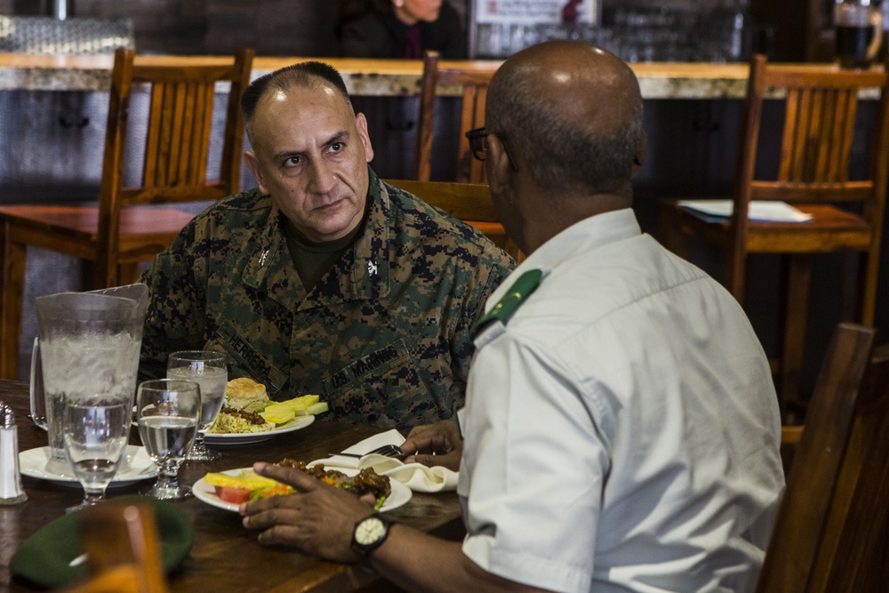 Army War College, international officers visit Camp Pendleton