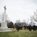 Prime Minister of Canada lays a wreath at the Canadian Cross of Sacrifice in Arlington National Cemetery