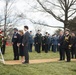 Prime Minister of Canada lays a wreath at the Canadian Cross of Sacrifice in Arlington National Cemetery