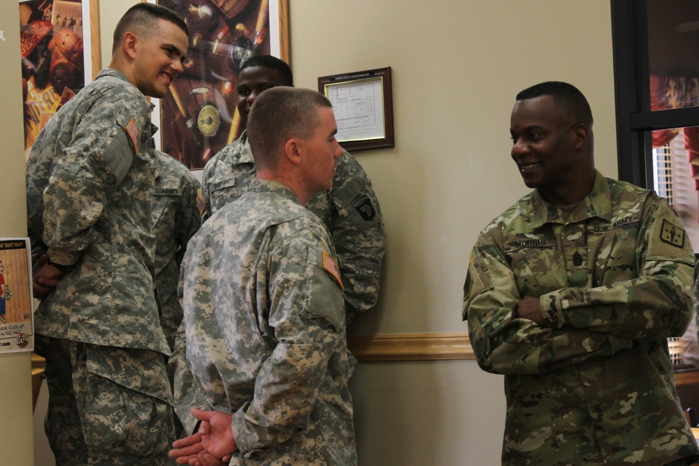 Ordnance command sergeant major visits 'Lifeliners'