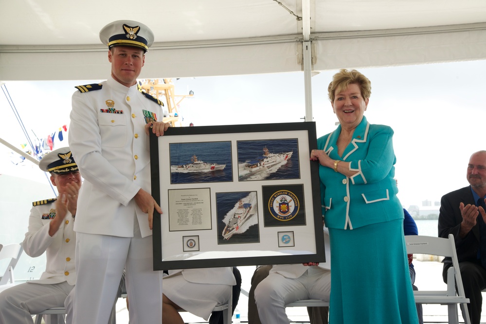 US Coast Guard commissions fast response cutter USCGC Winslow Griesser in San Juan, Puerto Rico