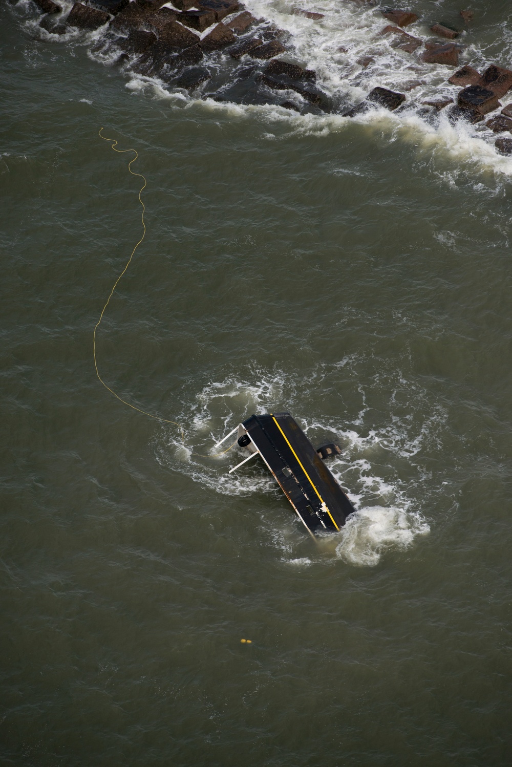 Coast Guard continues monitoring grounded shrimp boat off South Galveston Jetty