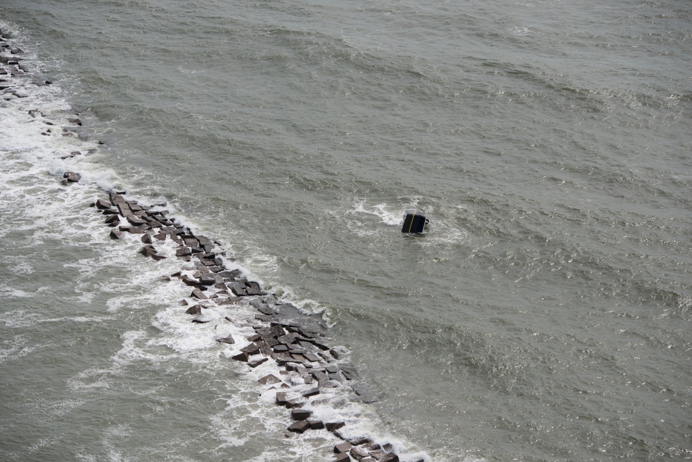 Coast Guard continues monitoring grounded shrimp boat off South Galveston Jetty