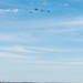 Warthog aircraft perform a Missing Man Formaiton flyover at Arlington National Cemetery