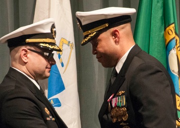 Nevada’s Blue Crew conducts a change of command ceremony