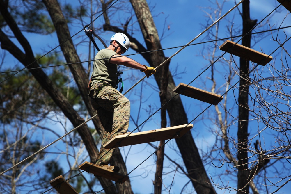 MWHS-2 Marines prove courage at Devil Dog Dare Challenge Course