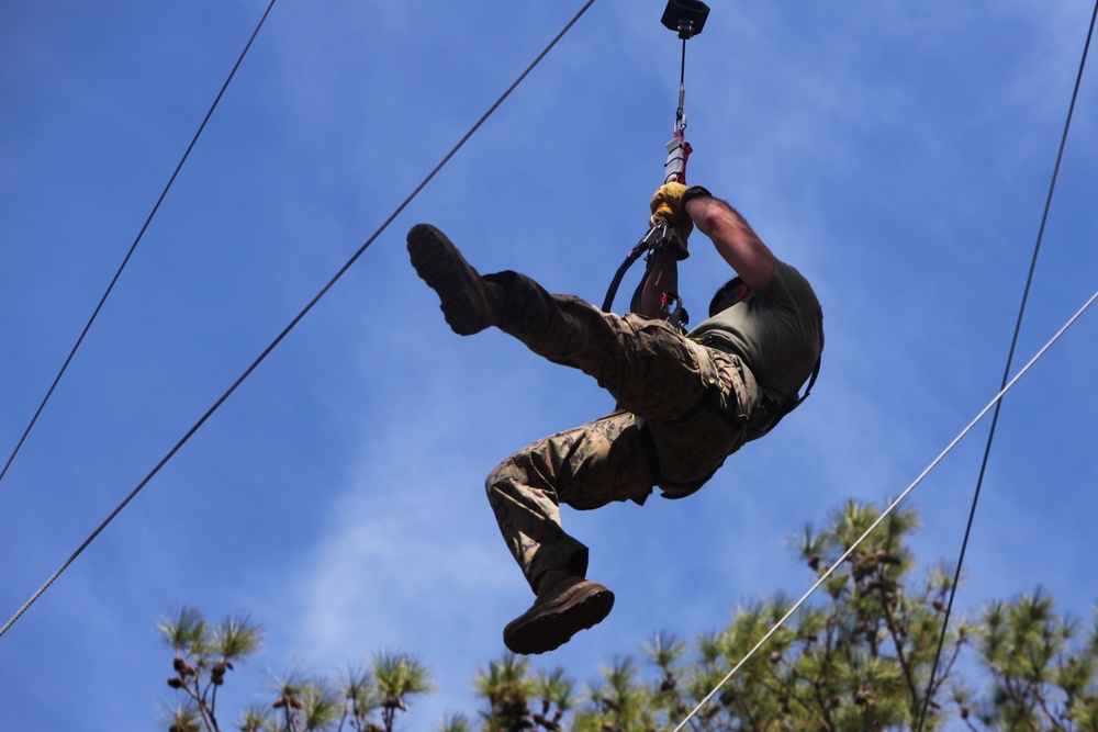 MWHS-2 Marines prove courage at Devil Dog Dare Challenge Course