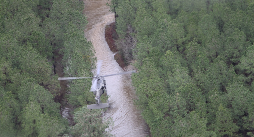 National Guard assists flood fight with Blackhawk rescue