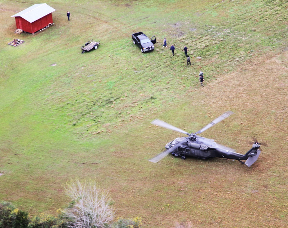 National Guard assists flood fight with Black Hawk rescue