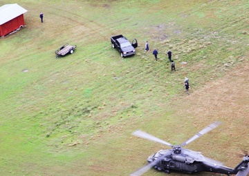 National Guard assists flood fight with Black Hawk rescue