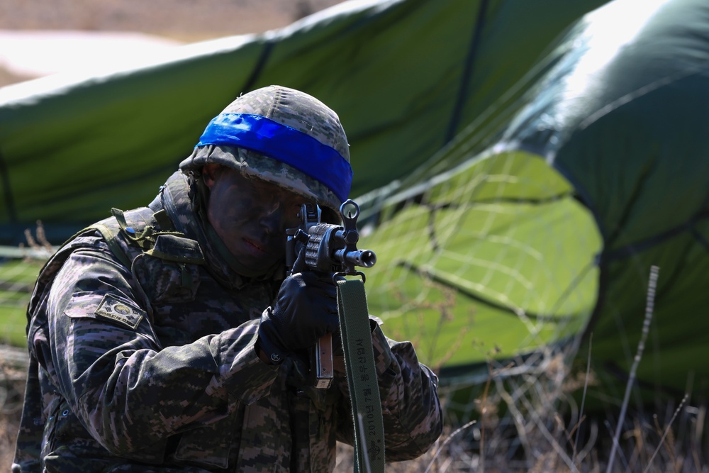 Paratroopers Land