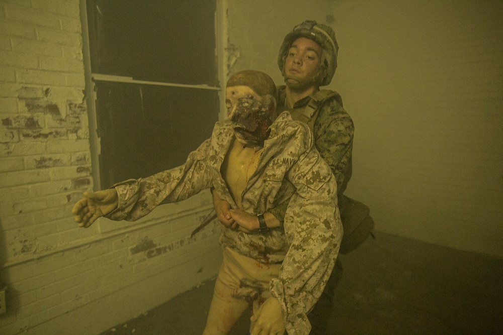 Marines and sailors refine life-saving skills