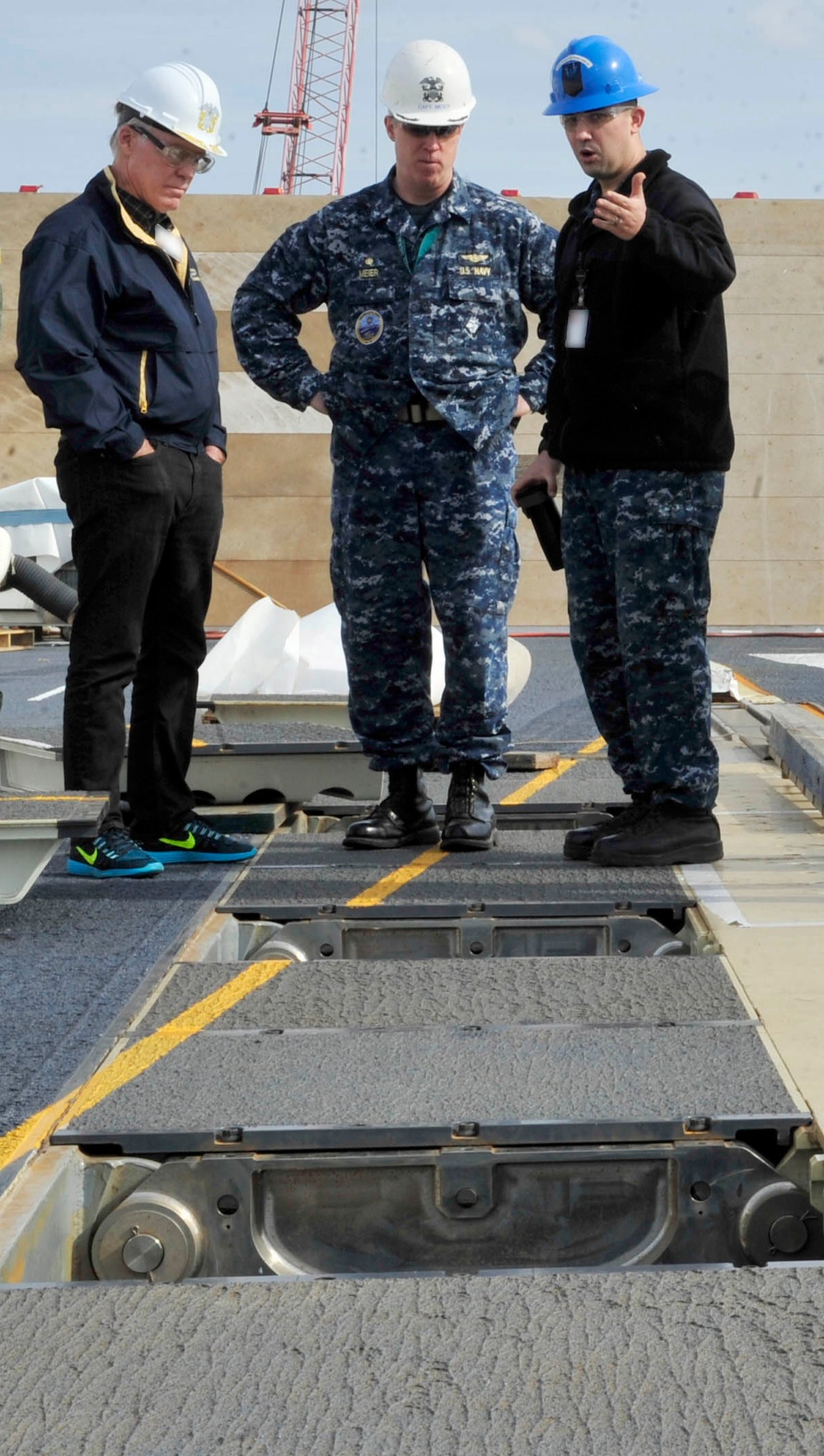 Retired Rear Adm. Donald Quinn Visits CVN 78