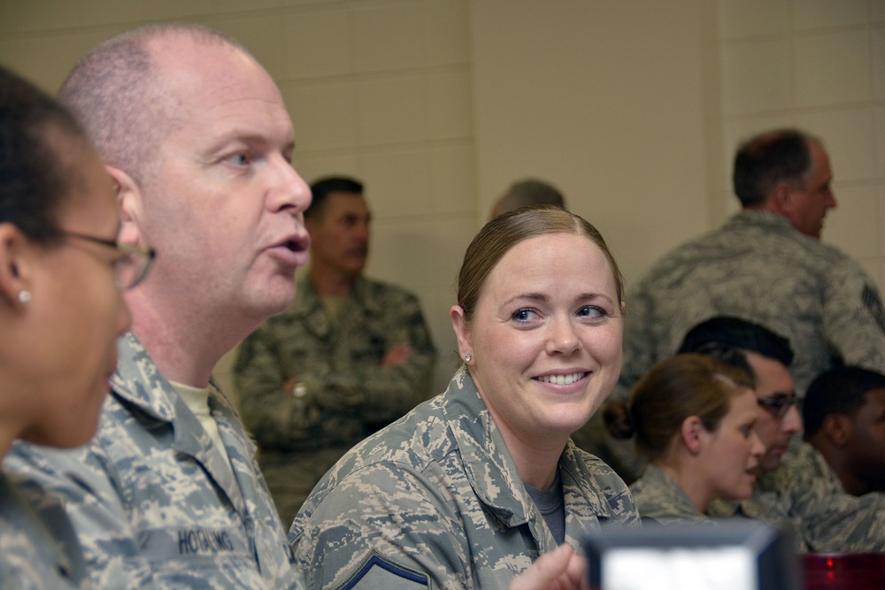 Command Chief of the Air National Guard visits the 145th Airlift Wing