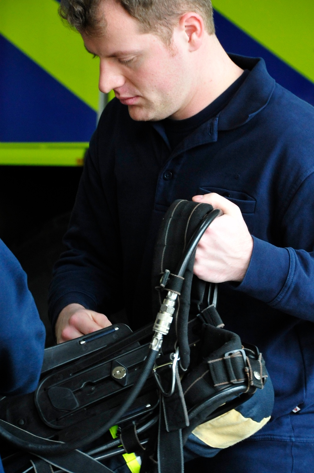 Ansbach Fire Department annual chemical suit training