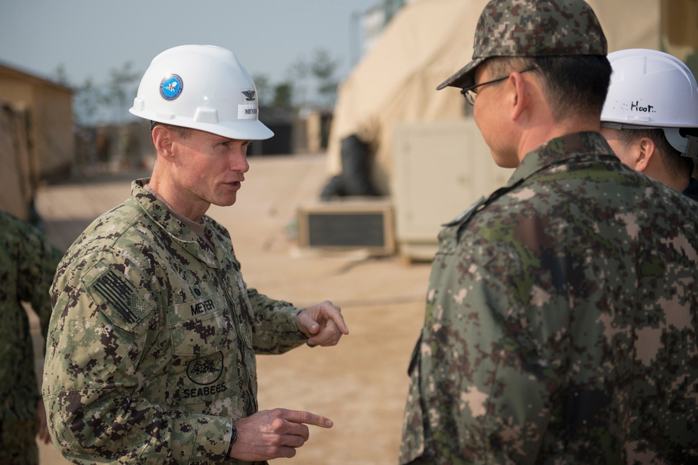 US and ROK leadership tour Joint Foal Eagle construction