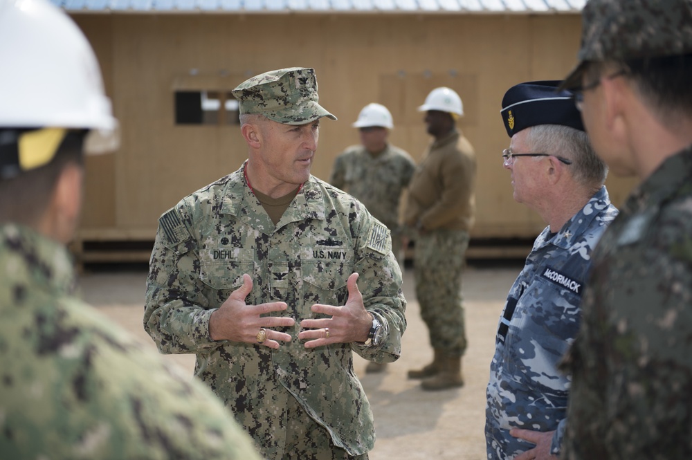 US and ROK leadership tour Joint Foal Eagle construction