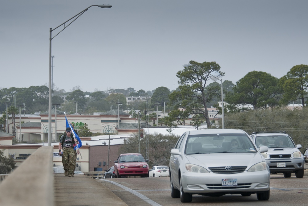 Marines begin ruck march to honor crash victims
