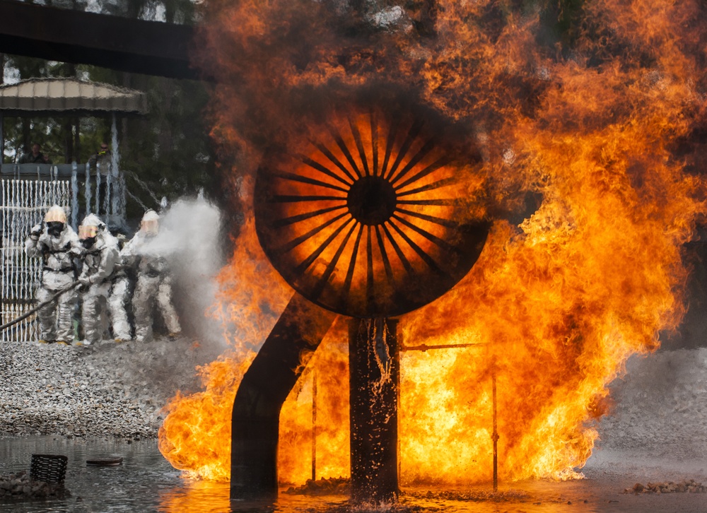 Reserve firefighters battle blazes to complete annual training